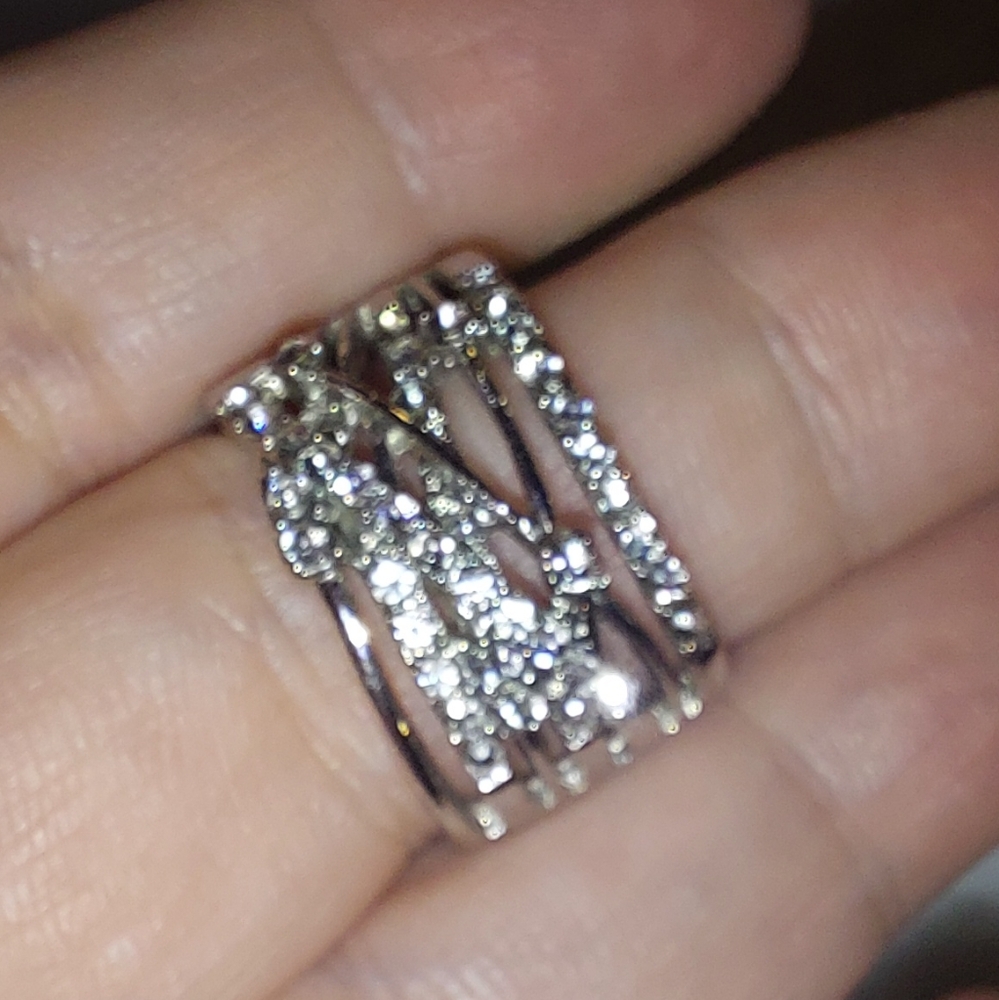 Silver Multi-Band Ring - image 1